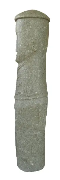 Product image 3 of the product “Abstract figure - primitive 120 cm | Natural stone (Basanit), stonemasonry ”